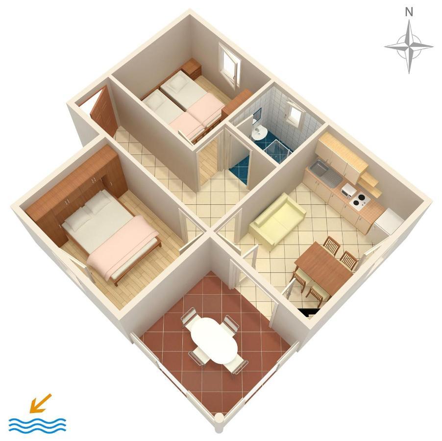 Apartments By The Sea Vrsi - Mulo, Zadar - 5951 Ngoại thất bức ảnh