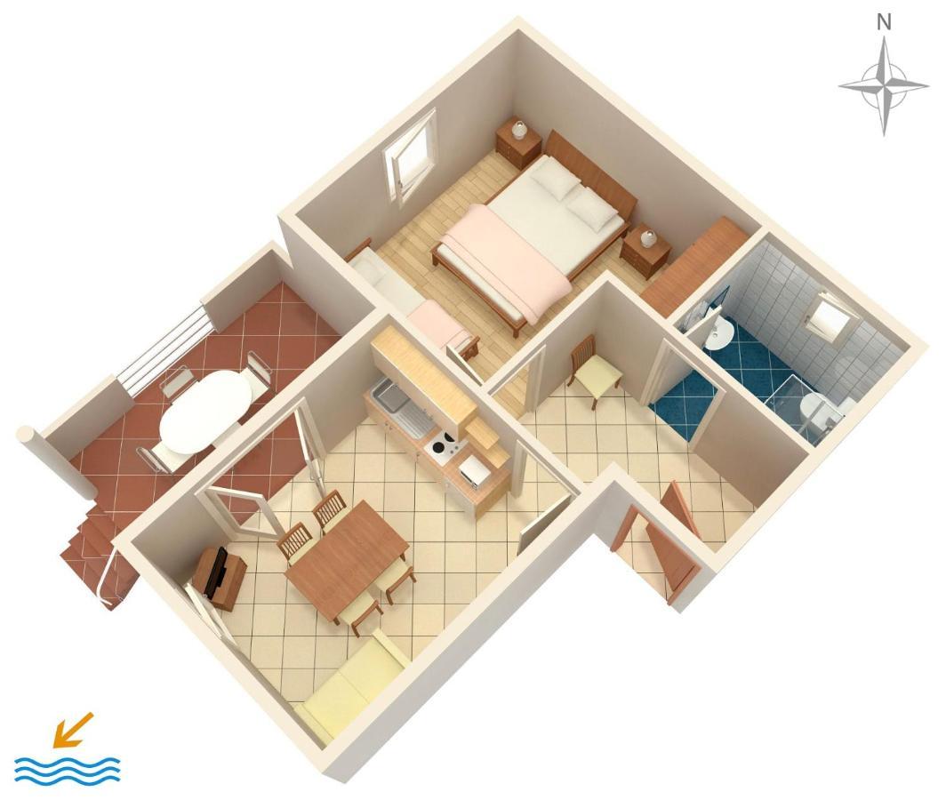 Apartments By The Sea Vrsi - Mulo, Zadar - 5951 Ngoại thất bức ảnh